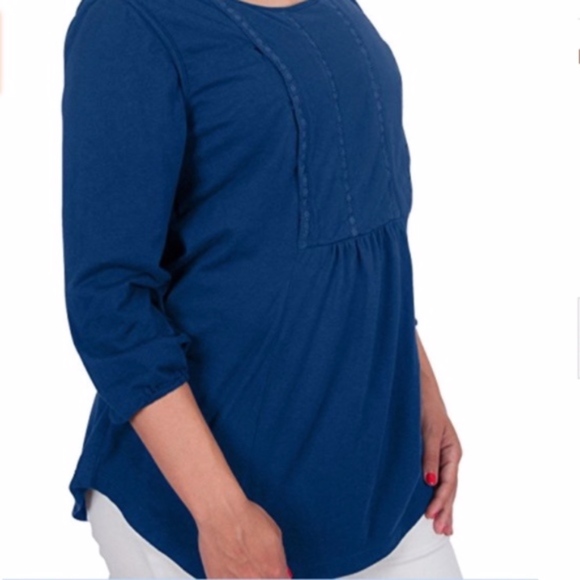 HUGE MOVING SALE!! NEW! 3/4 Sleeve Maternity Nursing Breastfeeding Top - Picture 5 of 6